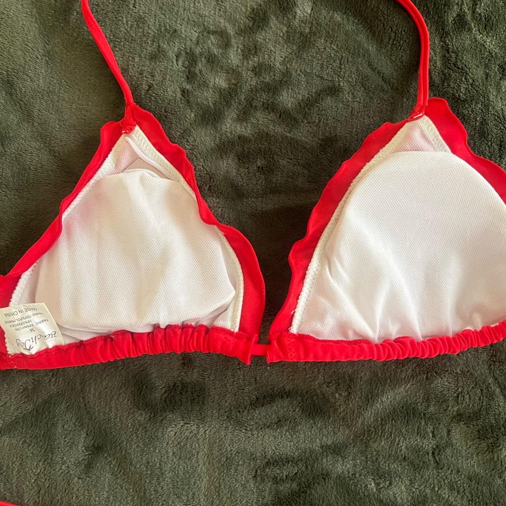 Ruffle Red Bikini Set - Picture 8 of 9